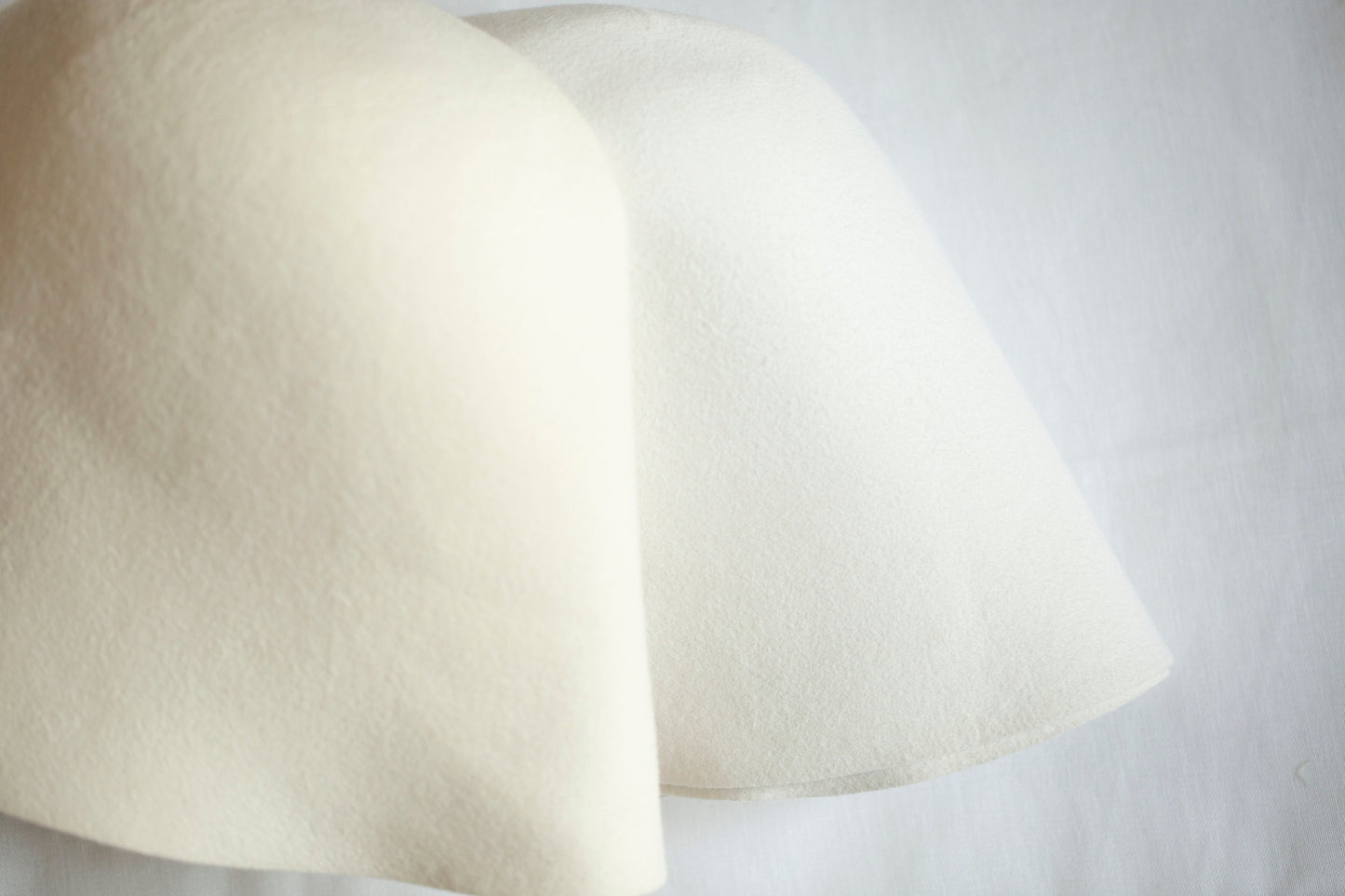 Ivory Fur Felt Pillbox Hat: Bridal Bow Millinery