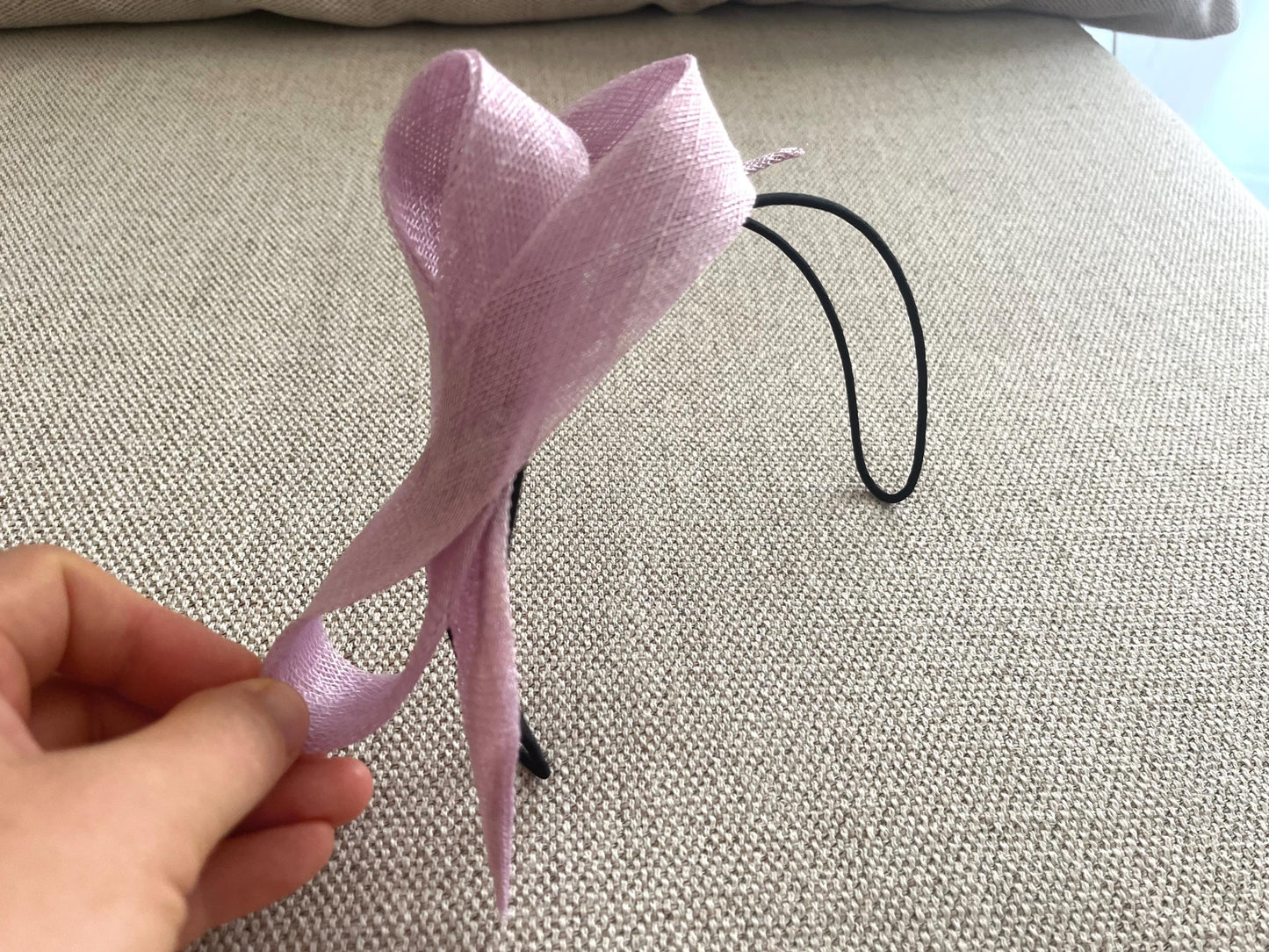 Gold Bow Fascinator Headband, Elegant Wedding Headpiece