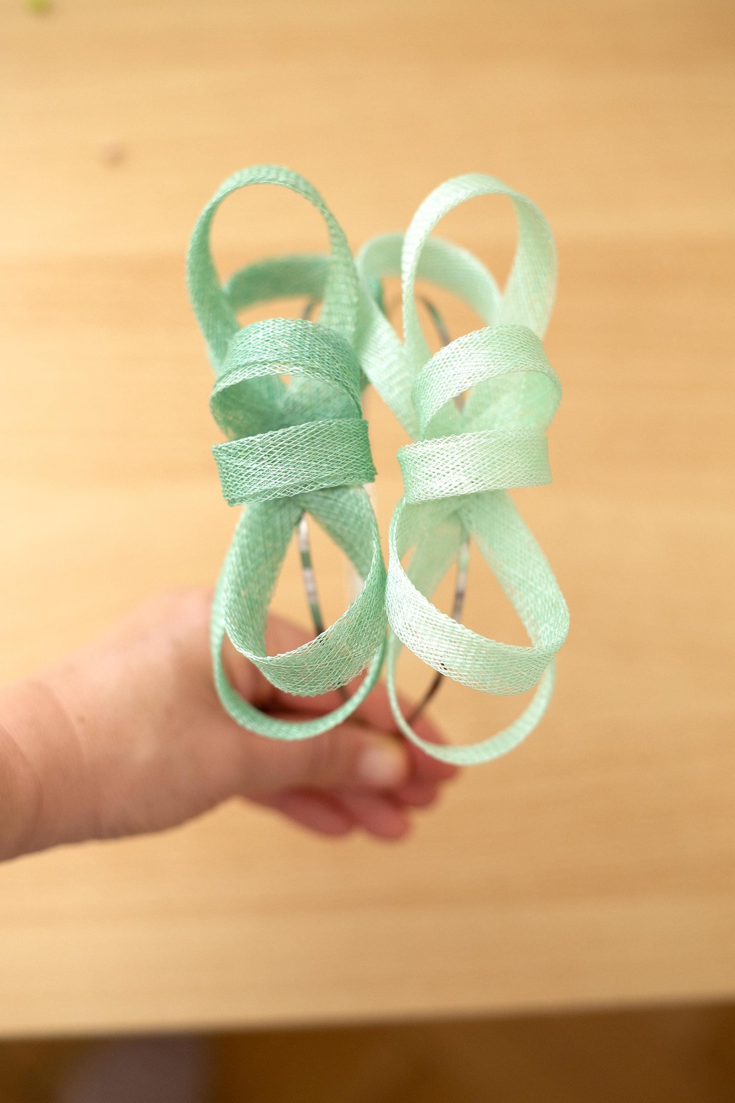 Mint Womens Fascinator, Wedding Guest Headband, Formal Headpiece