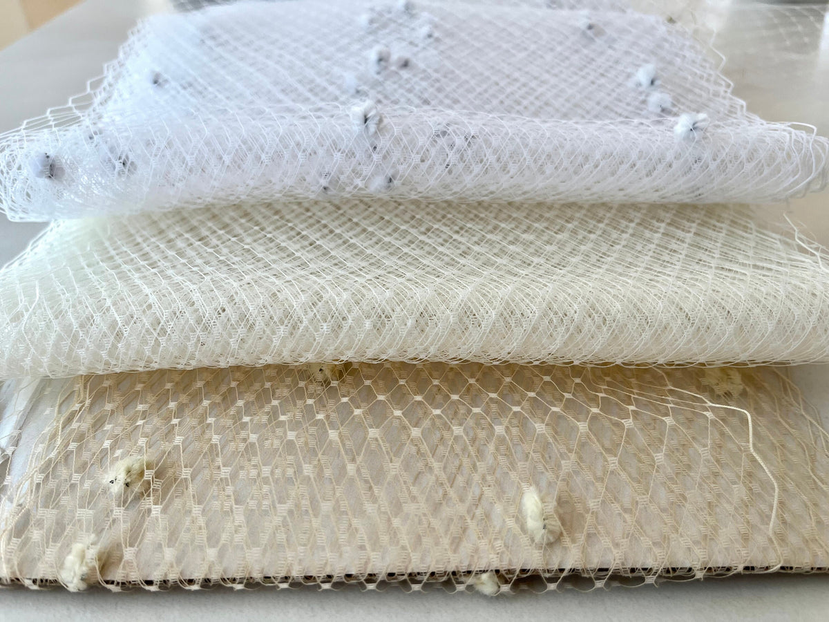 Dotted Birdcage Veil: Petite French Bridal Blusher