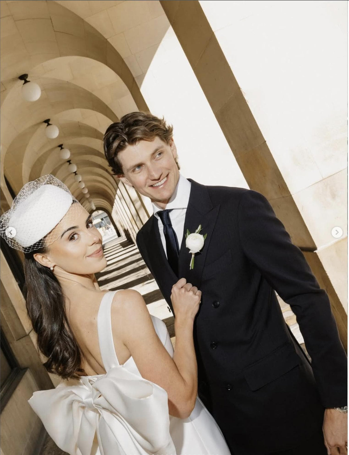 Couture Bridal Hat with Birdcage Veil | Statement Wedding Headpiece | Vintage Fashion | @whatemwore