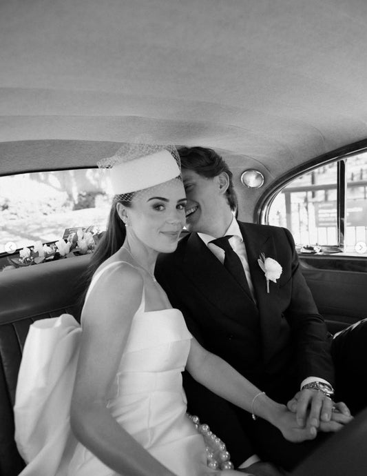 Winter Wedding Hat with Veil | Ivory Felt Bridal Hat | Elegant Cold Weather Wedding Headpiece | Winter Bride Accessory