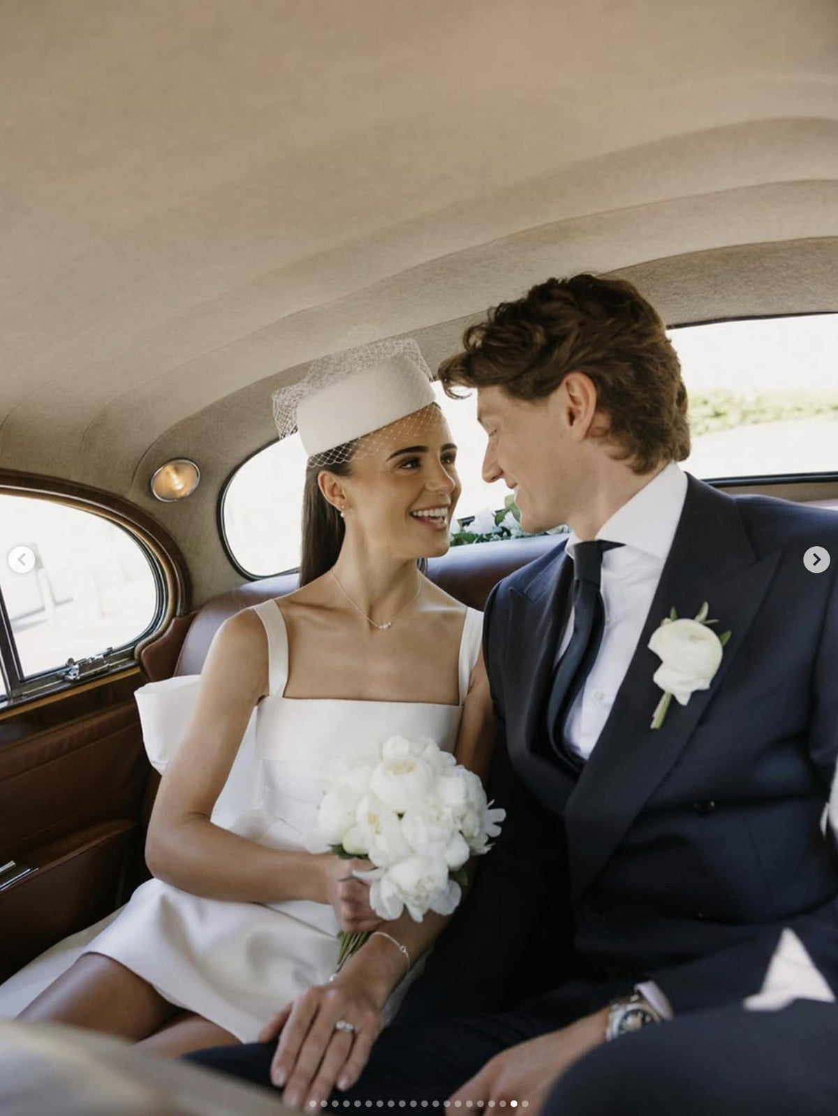 Couture Bridal Hat with Birdcage Veil | Statement Wedding Headpiece | Vintage Fashion | @whatemwore